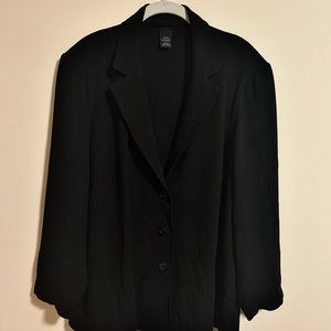 Lane Bryant Black Shoulder Pad Blazer